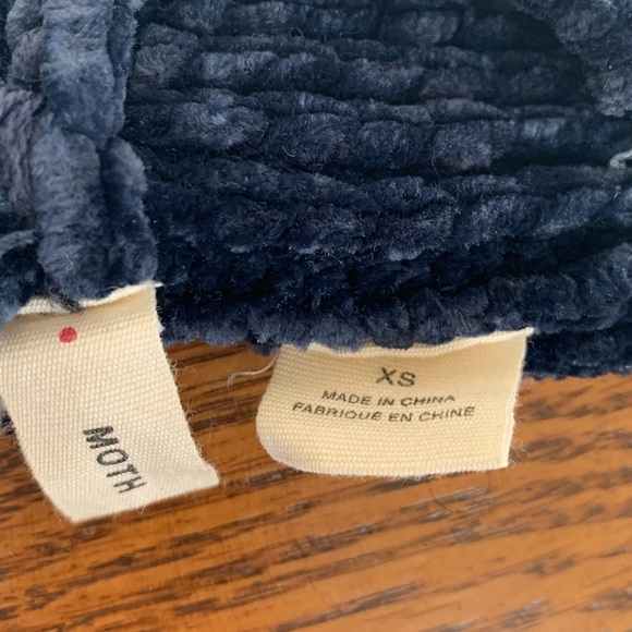 Moth Midnight Blue Velvet Robe - Picture 6 of 6